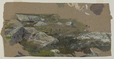 Study of Rocks, 1870s-1880s by William Trost Richards